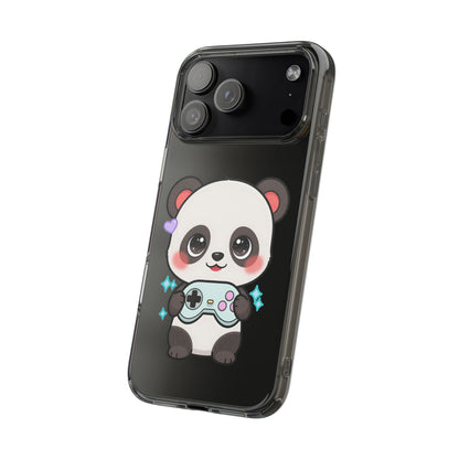 Gamer Panda Clear Impact-Resistant Phone Case