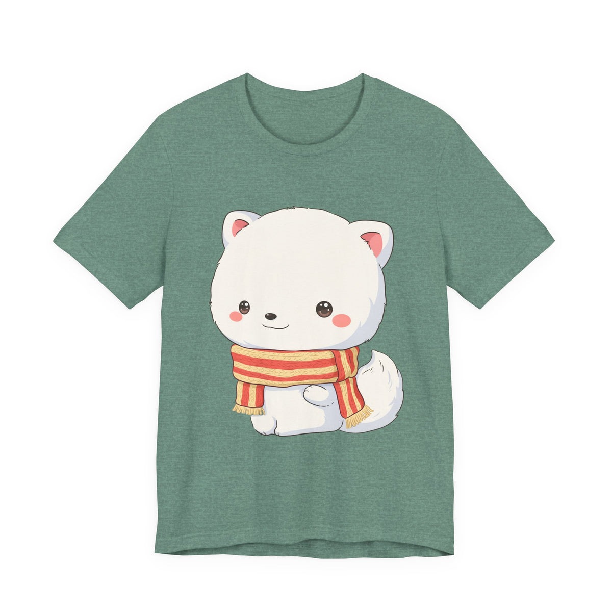 Kawaii Arctic Fox Christmas Tee for Cute Holiday Fans