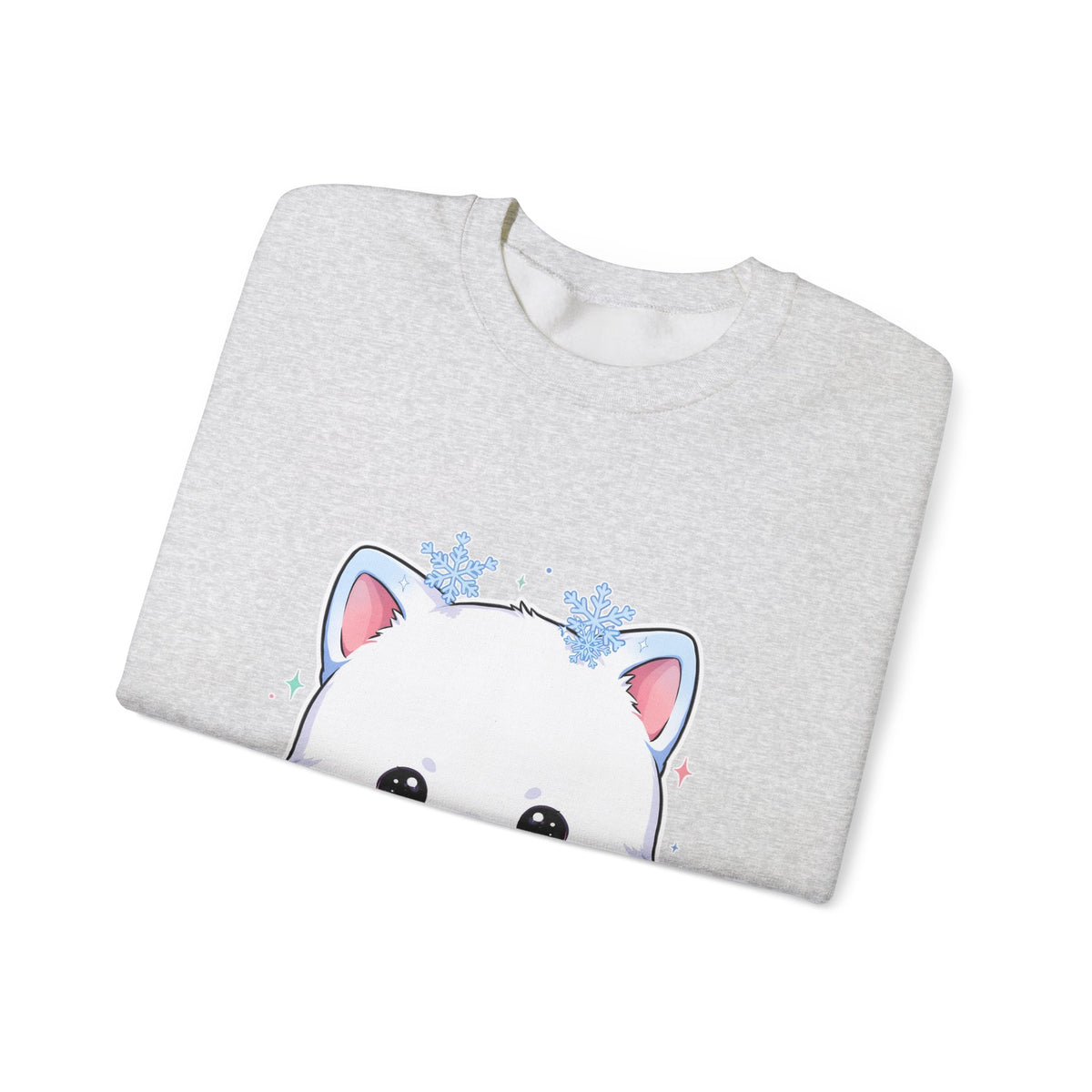 Kawaii Arctic Fox Sweatshirt for Cute Winter Animal Lovers