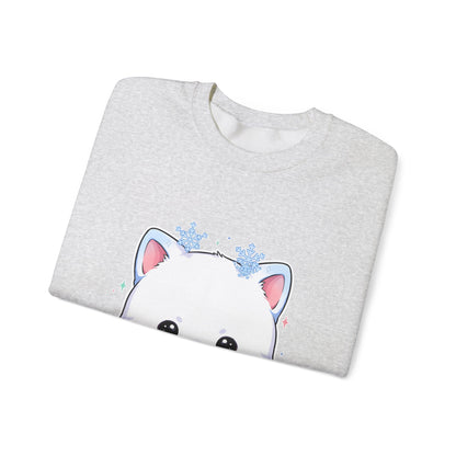 Kawaii Arctic Fox Sweatshirt for Cute Winter Animal Lovers