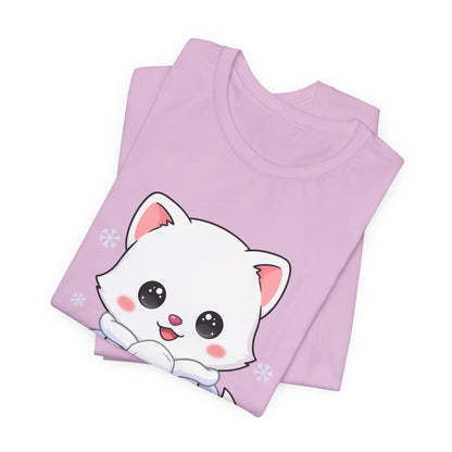 Kawaii Arctic Fox T-Shirt for Cute Winter Style