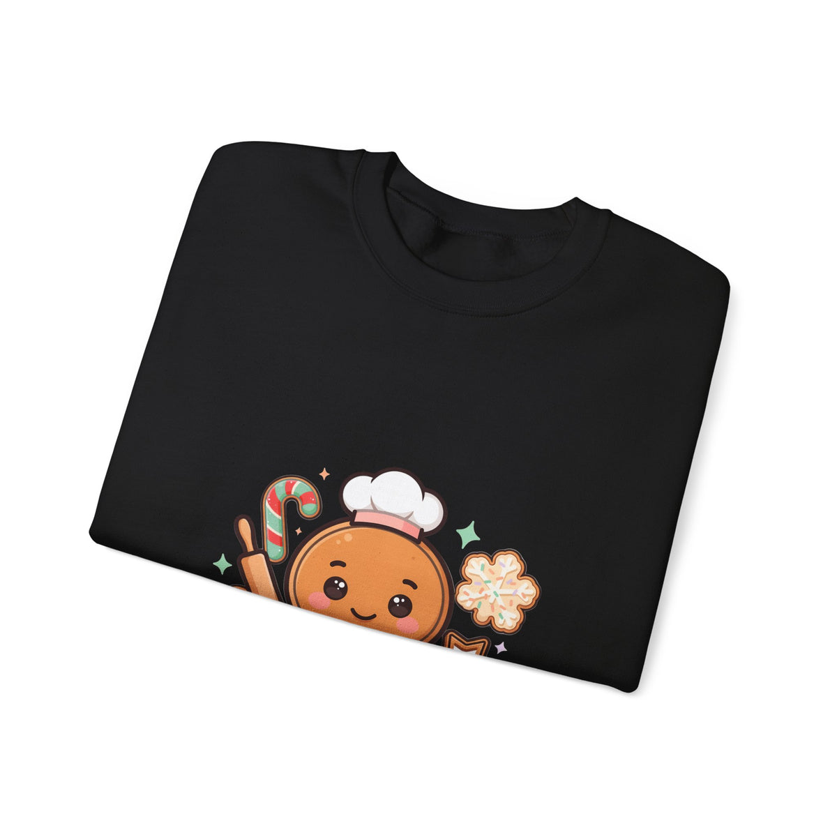 Kawaii Gingerbread Sweatshirt for Christmas Baking Fans