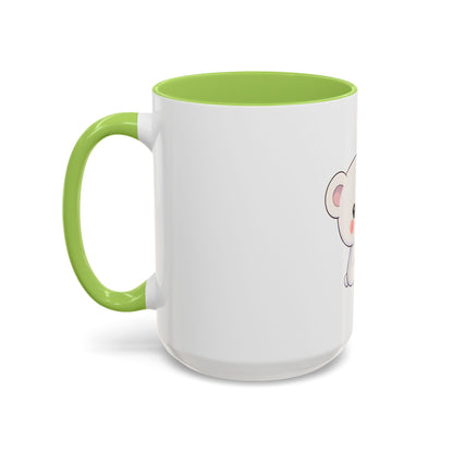 Kawaii Polar Bear Christmas Mug, 11 oz Accent Coffee Mug