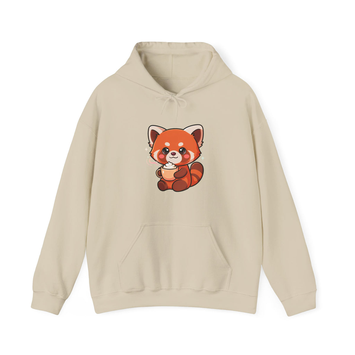 Red Panda Latte Hoodie – Cute Kawaii Coffee Sweatshirt