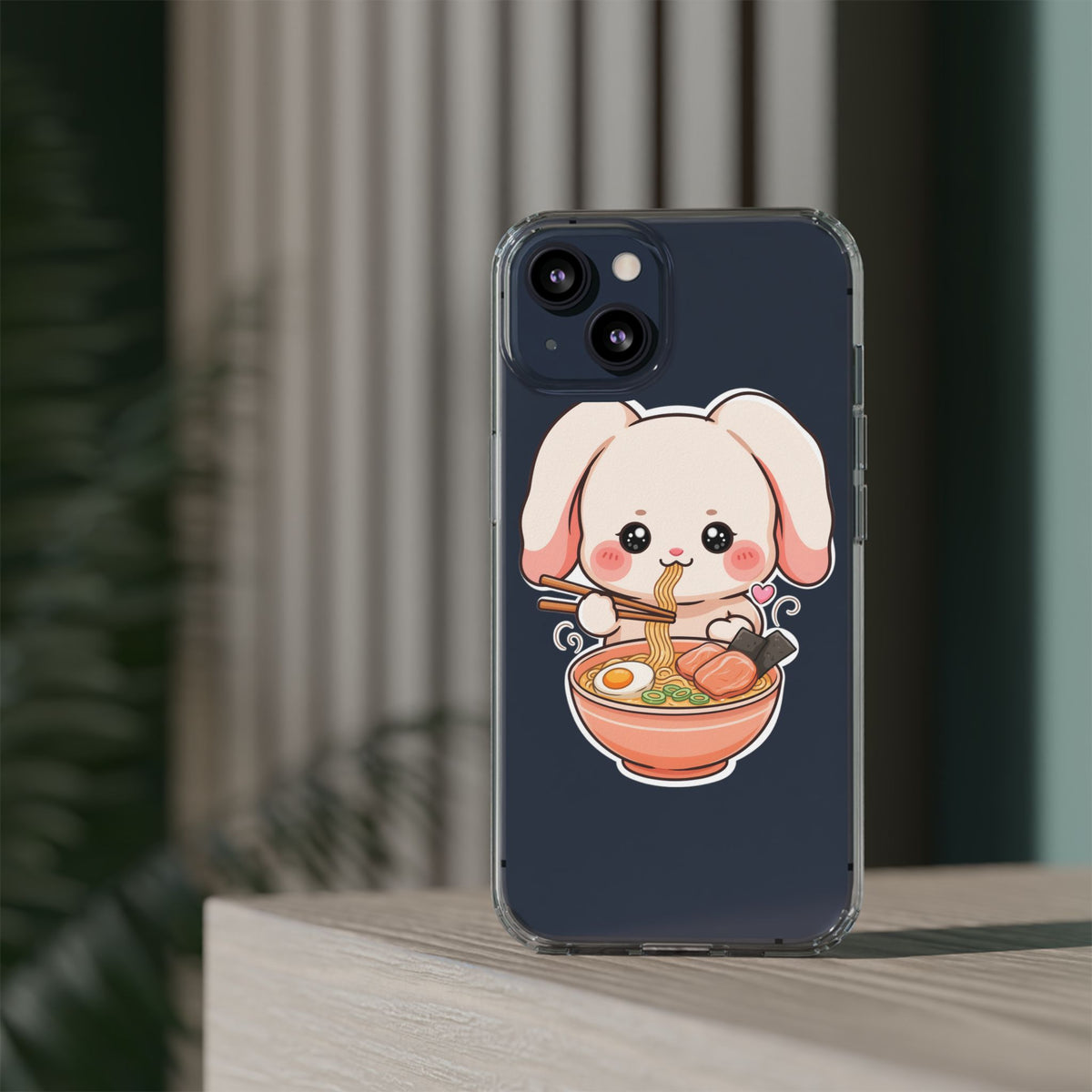 Kawaii Ramen Bunny Clear Impact-Resistant Case