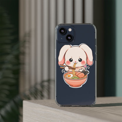 Kawaii Ramen Bunny Clear Impact-Resistant Case