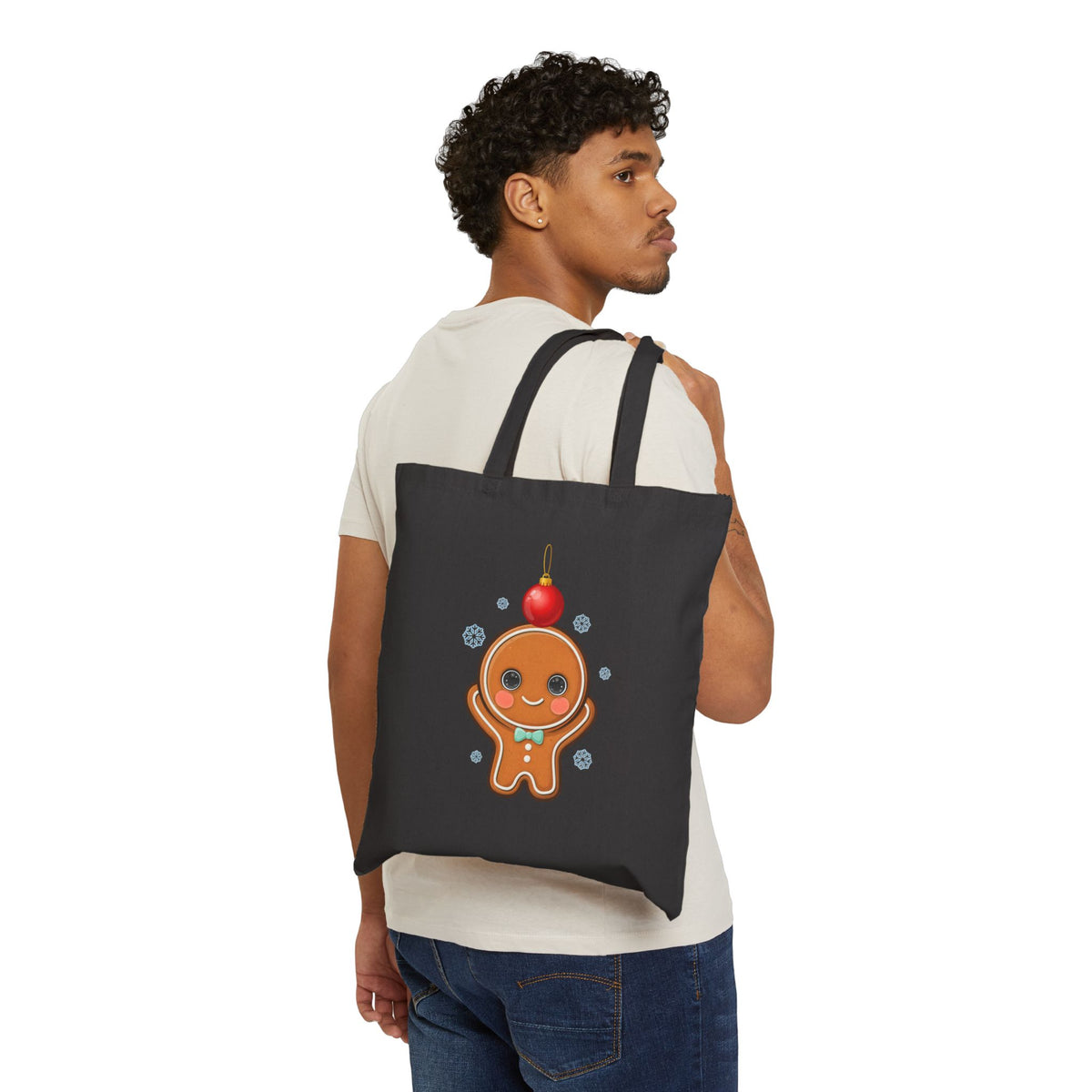 Christmas Gingerbread Tote Bag for Kawaii Holiday Fans