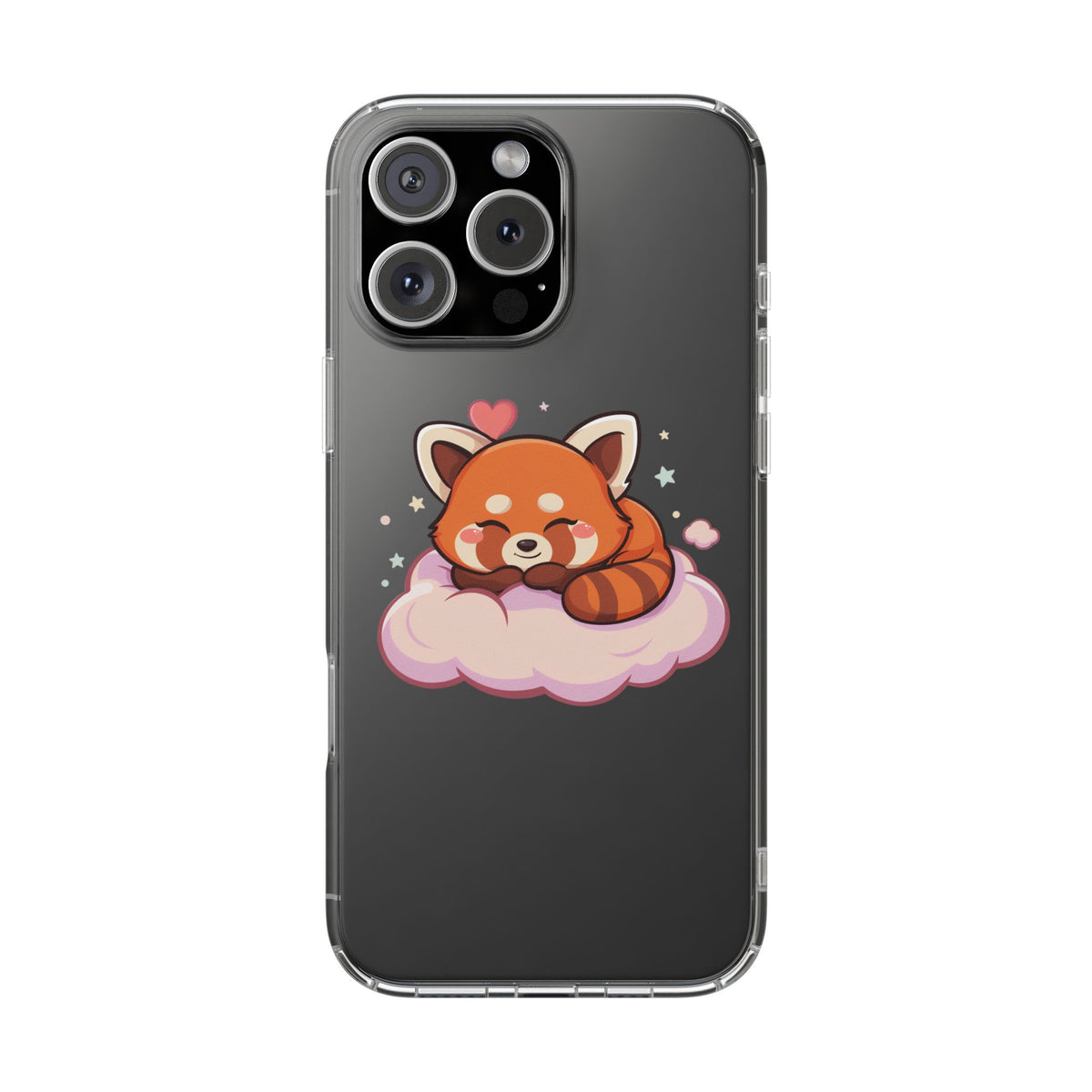 Cute Red Panda Phone Case, Dreamy Kawaii Cloud Art