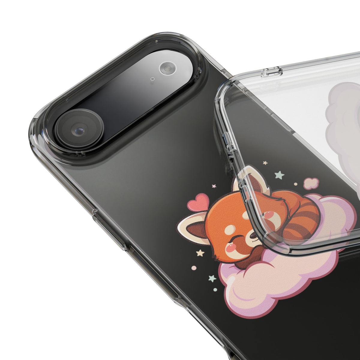 Cute Red Panda Phone Case, Dreamy Kawaii Cloud Art