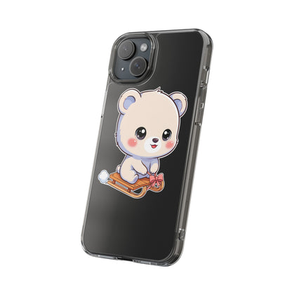 Kawaii Polar Bear Phone Case, Cute Winter Gift