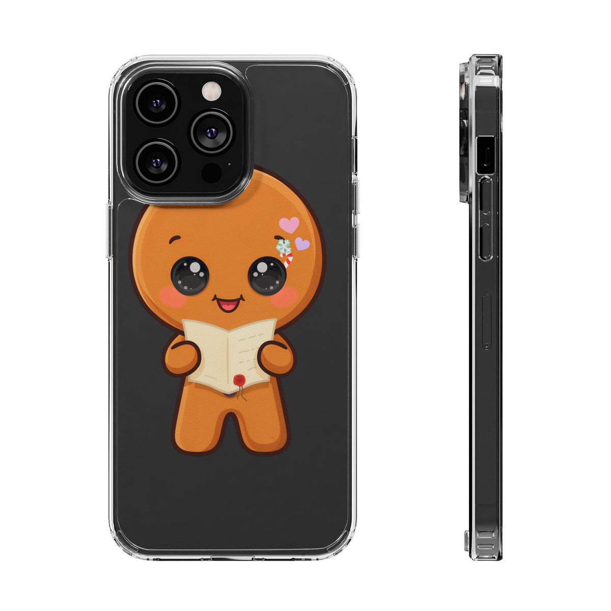 Gingerbread Man Phone Case, Cute Christmas Letter Reader