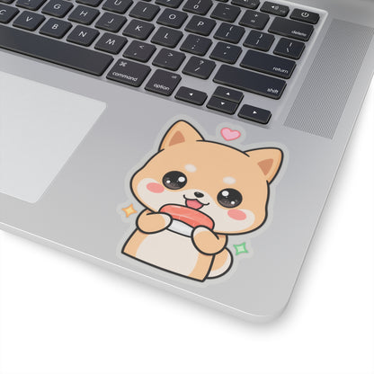Kawaii Shiba Inu Sushi Sticker for Cute Decor