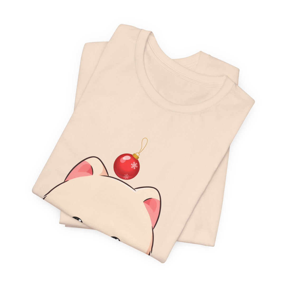 Kawaii Arctic Fox Christmas T-Shirt for Holiday Fans