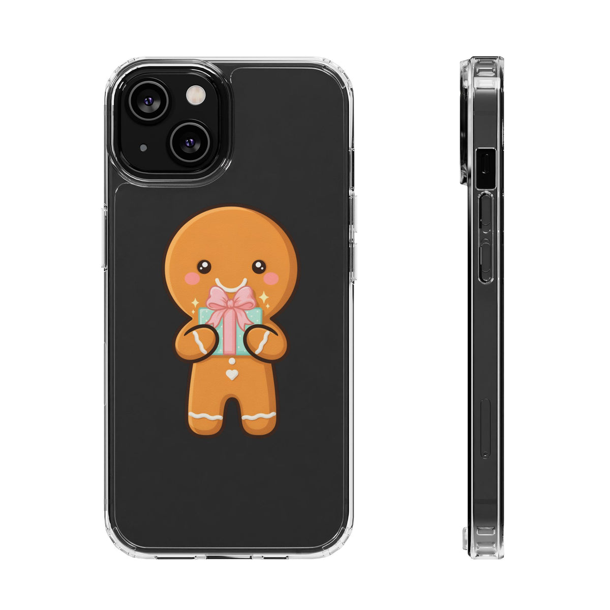 Gingerbread Man Phone Case, Cute Holiday Gift Design