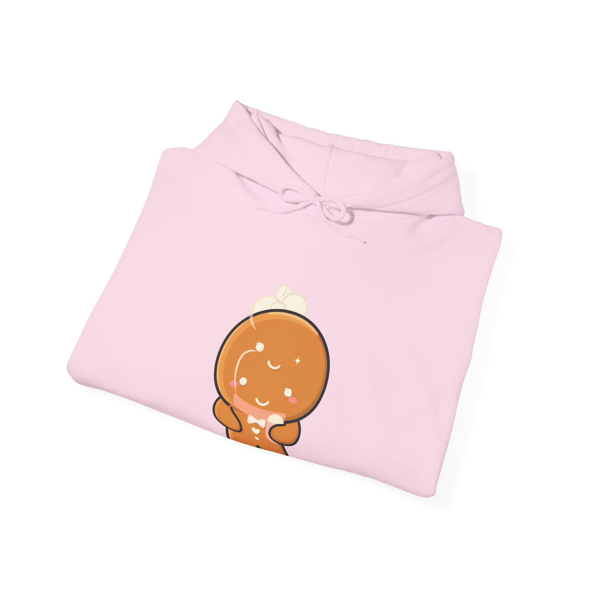Gingerbread Cocoa Hoodie, Cute Kawaii Holiday Sweatshirt