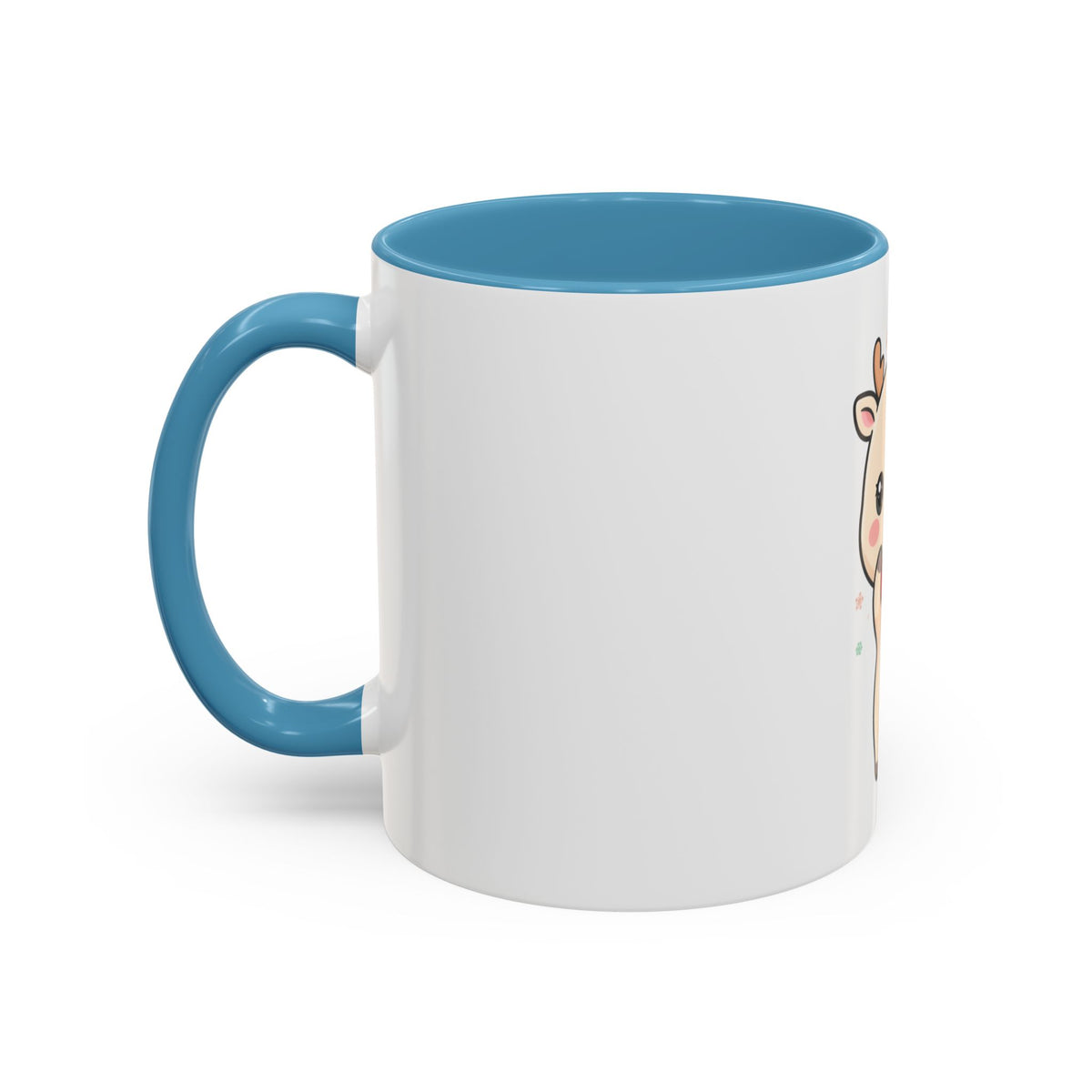 Kawaii Reindeer Christmas Accent Coffee Mug