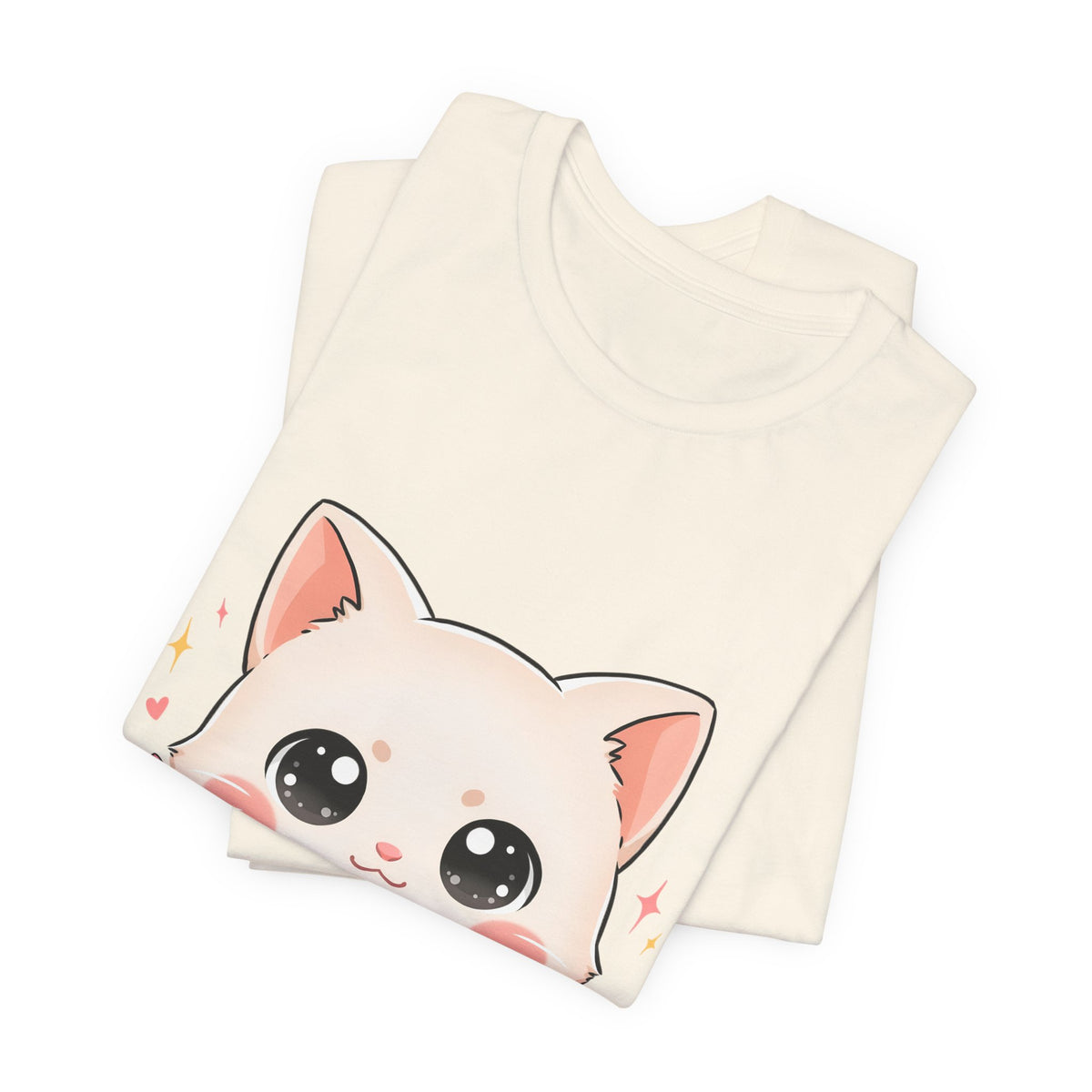 Kawaii Cat Artist T-Shirt for Creative Cat Lovers