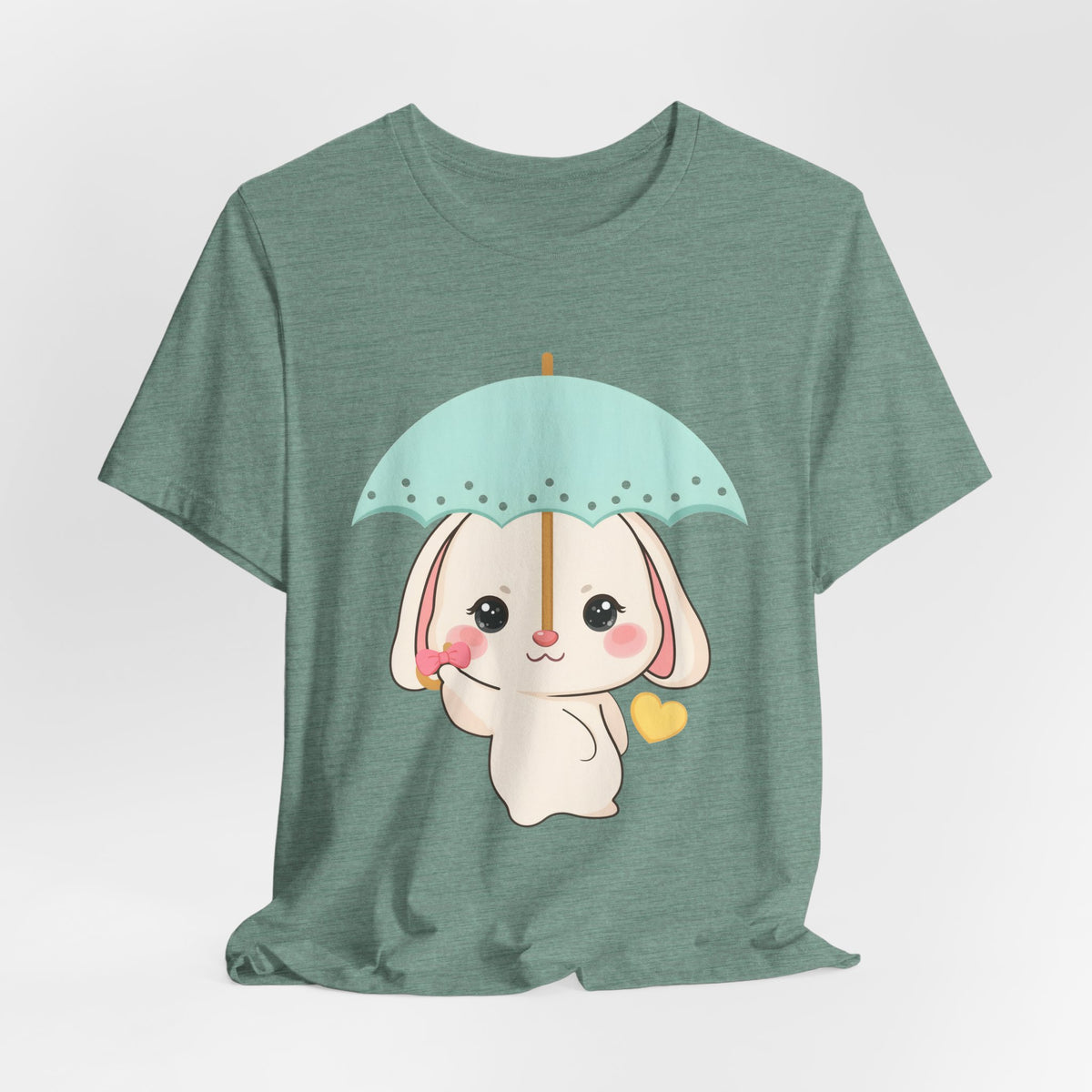 Kawaii Bunny T-Shirt, Cute Umbrella Rabbit Tee