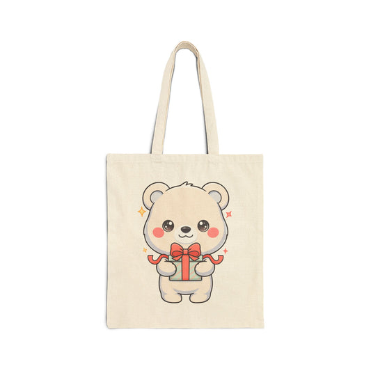 Kawaii Polar Bear Tote Bag for Gift-Loving Cuties