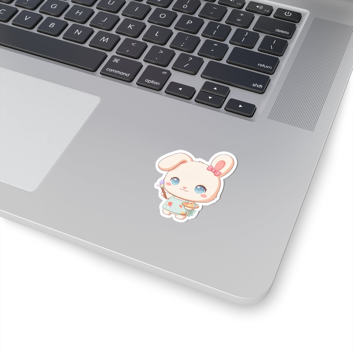 Kawaii Bunny Sticker for Art Lovers and Creative Journals
