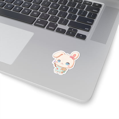 Kawaii Bunny Sticker for Art Lovers and Creative Journals