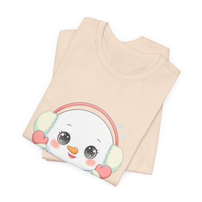 Kawaii Snowman T-Shirt for Cute Winter Style
