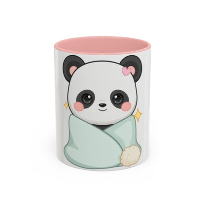 Kawaii Panda Accent Coffee Mug for Cozy Moments