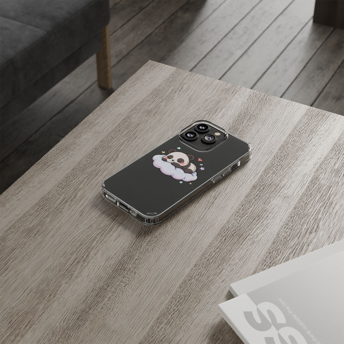 Sleeping Panda Clear Impact-Resistant Phone Case
