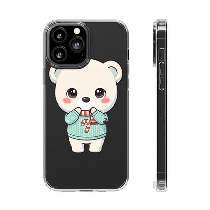 Kawaii Christmas Bear Phone Case for Holiday Season