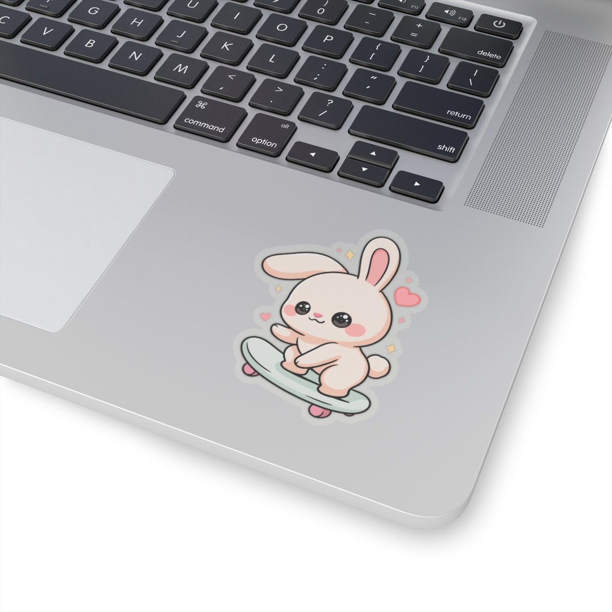 Kawaii Bunny Skateboard Sticker for Laptop and Journal