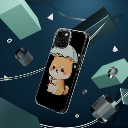 Shiba Inu Phone Case, Kawaii Rainy Day Pup