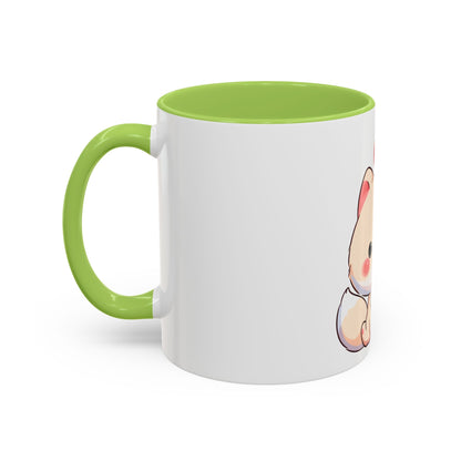 Kawaii Arctic Fox Christmas Mug – Cute Holiday Accent Mug