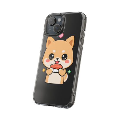 Kawaii Shiba Inu Phone Case for Sushi Lovers