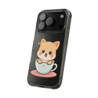 Kawaii Shiba Inu Phone Case – Cute Puppy in a Teacup