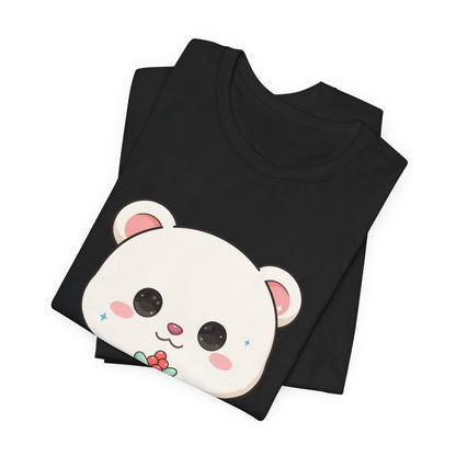 Kawaii Polar Bear Christmas T-Shirt for Cute Holiday Fans