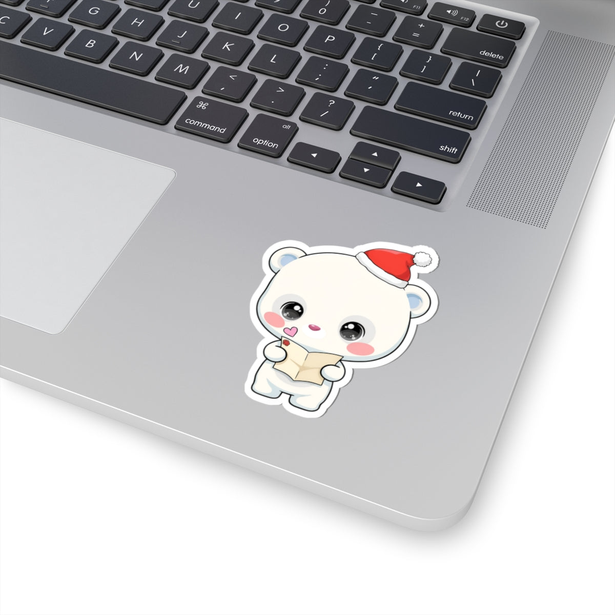 Christmas Polar Bear Sticker for Cozy Holiday Cheer