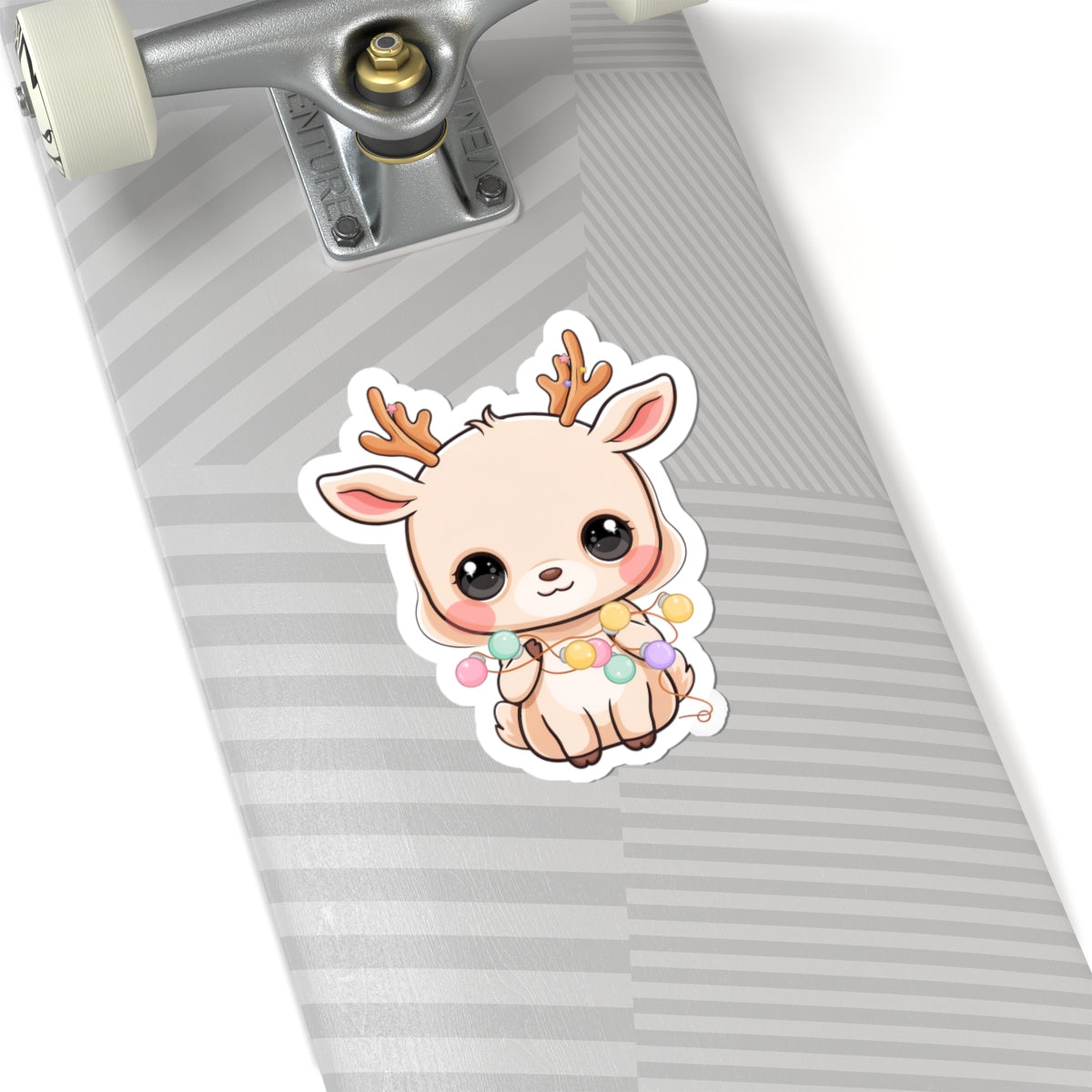 Kawaii Reindeer Sticker for Cute Holiday Decor