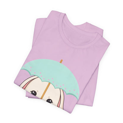 Kawaii Bunny T-Shirt, Cute Umbrella Rabbit Tee