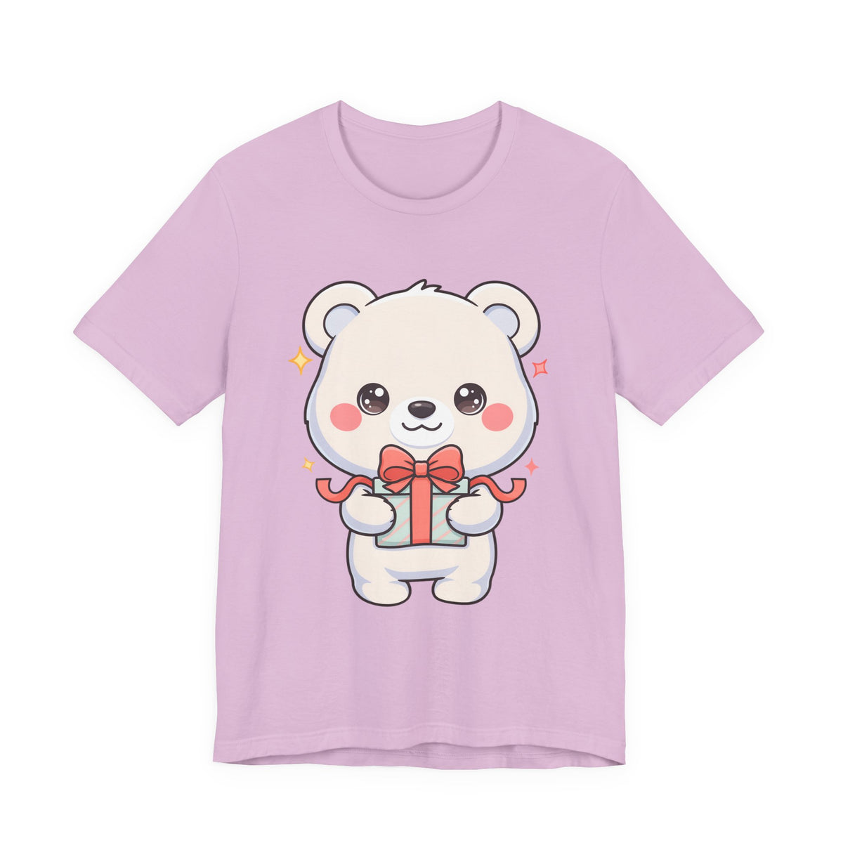Kawaii Polar Bear Gift T-Shirt for Cute Holiday Cheer