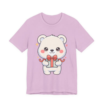 Kawaii Polar Bear Gift T-Shirt for Cute Holiday Cheer