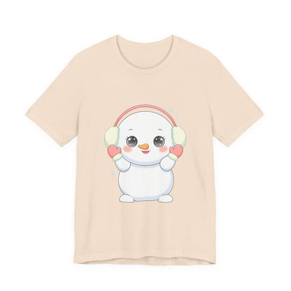 Kawaii Snowman T-Shirt for Cute Winter Style