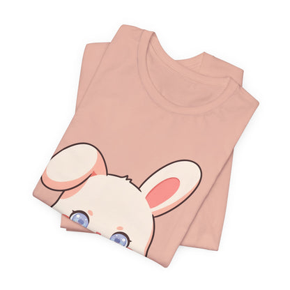 Kawaii Bunny Coffee T-Shirt: Cute Latte Lover Tee
