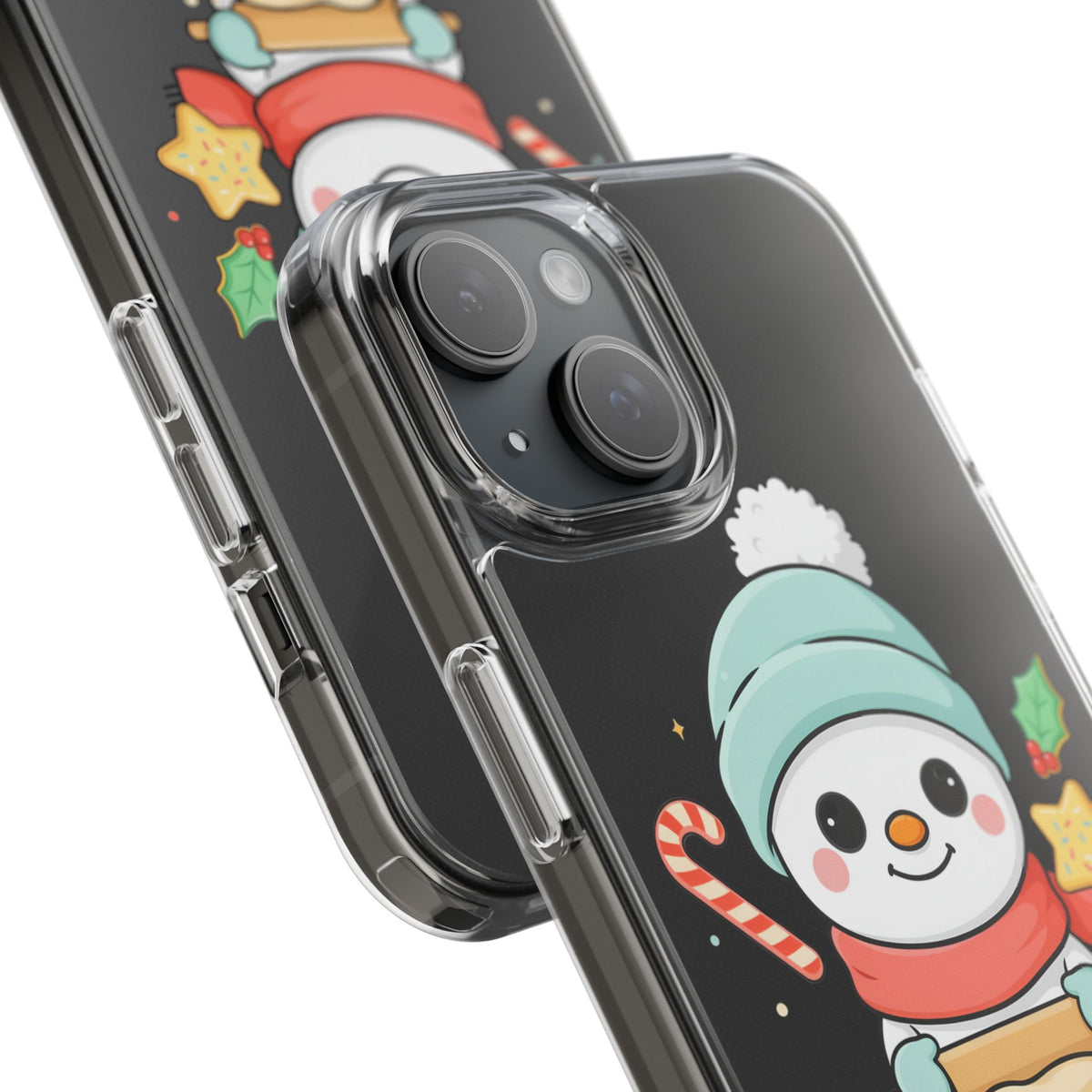 Christmas Snowman Phone Case, Cute Cookie Baker