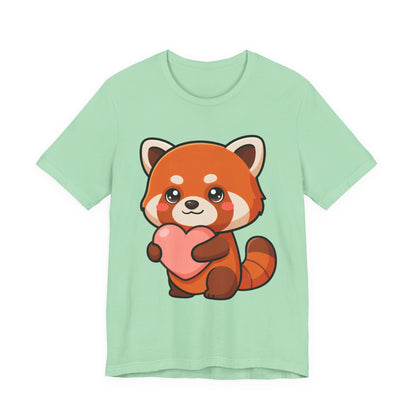 Kawaii Red Panda T-Shirt: Big Heart, Cozy Vibes