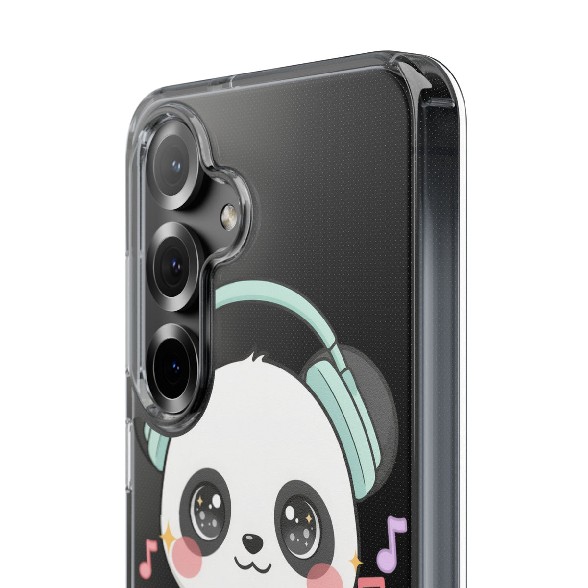 Kawaii Panda Phone Case with Headphones