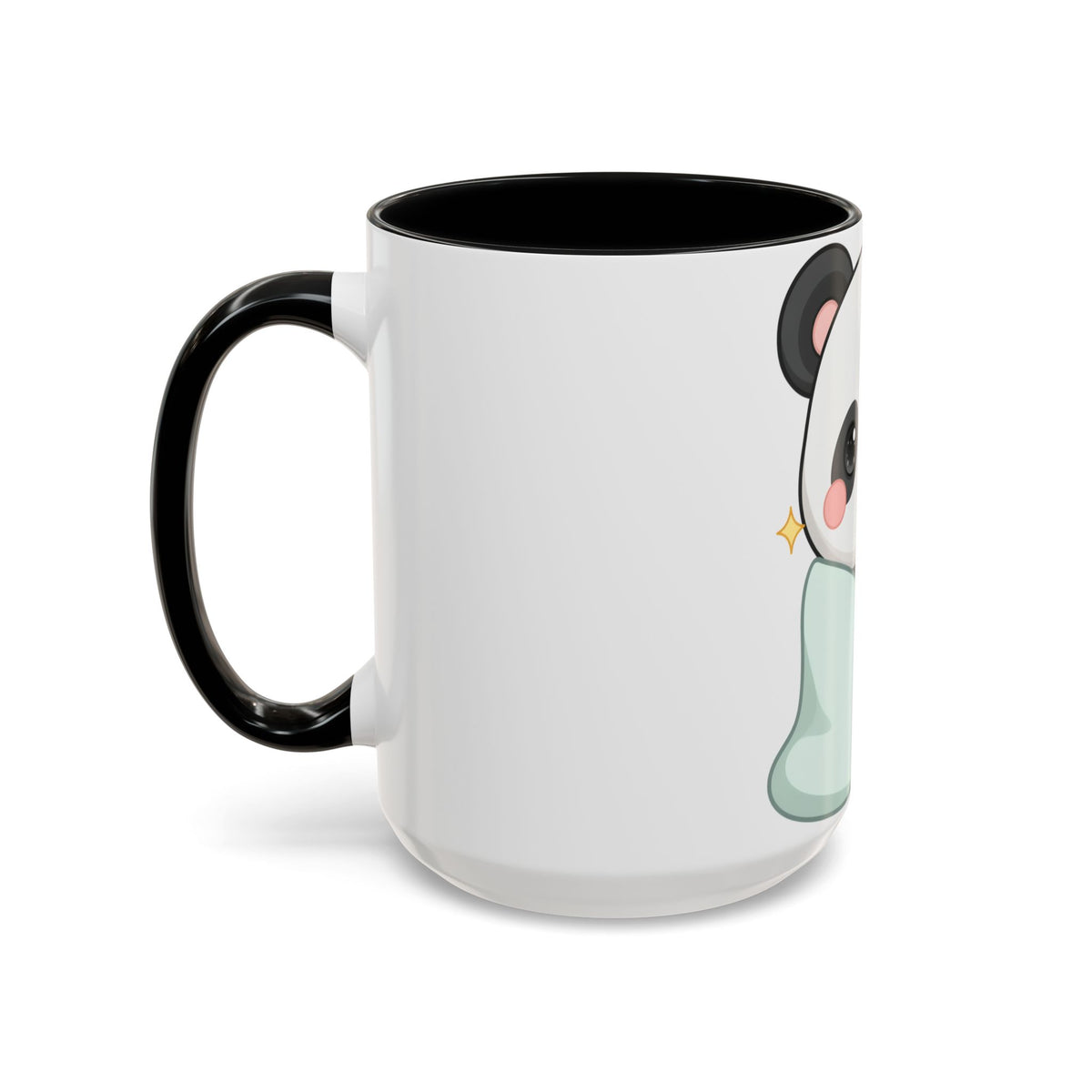 Kawaii Panda Accent Coffee Mug for Cozy Moments