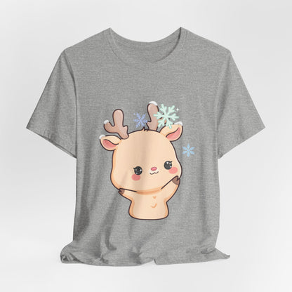 Kawaii Reindeer T-Shirt for Cute Winter Outfits