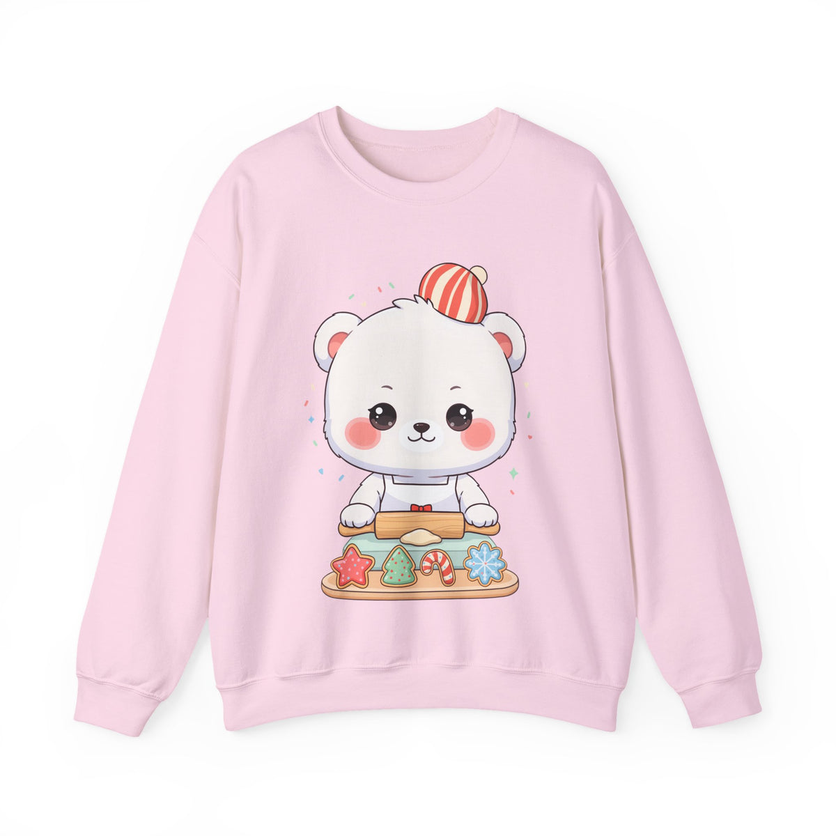Christmas Cookie Bear Sweatshirt, Cute Holiday Baker Gift