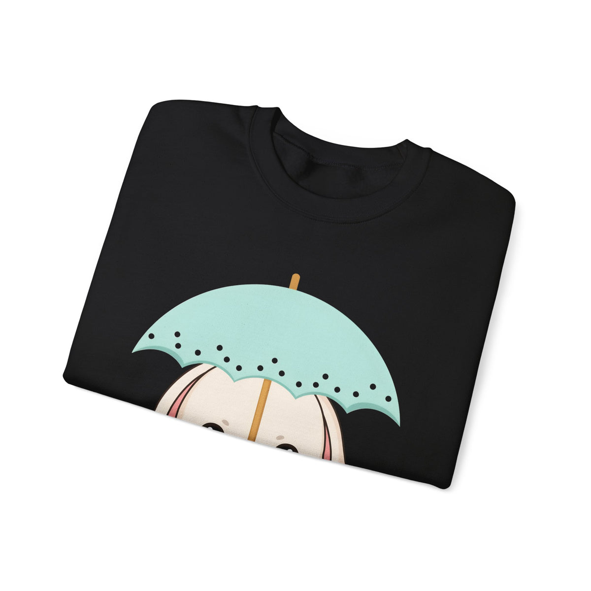 Kawaii Bunny Sweatshirt with Umbrella | Cute Chibi Gift