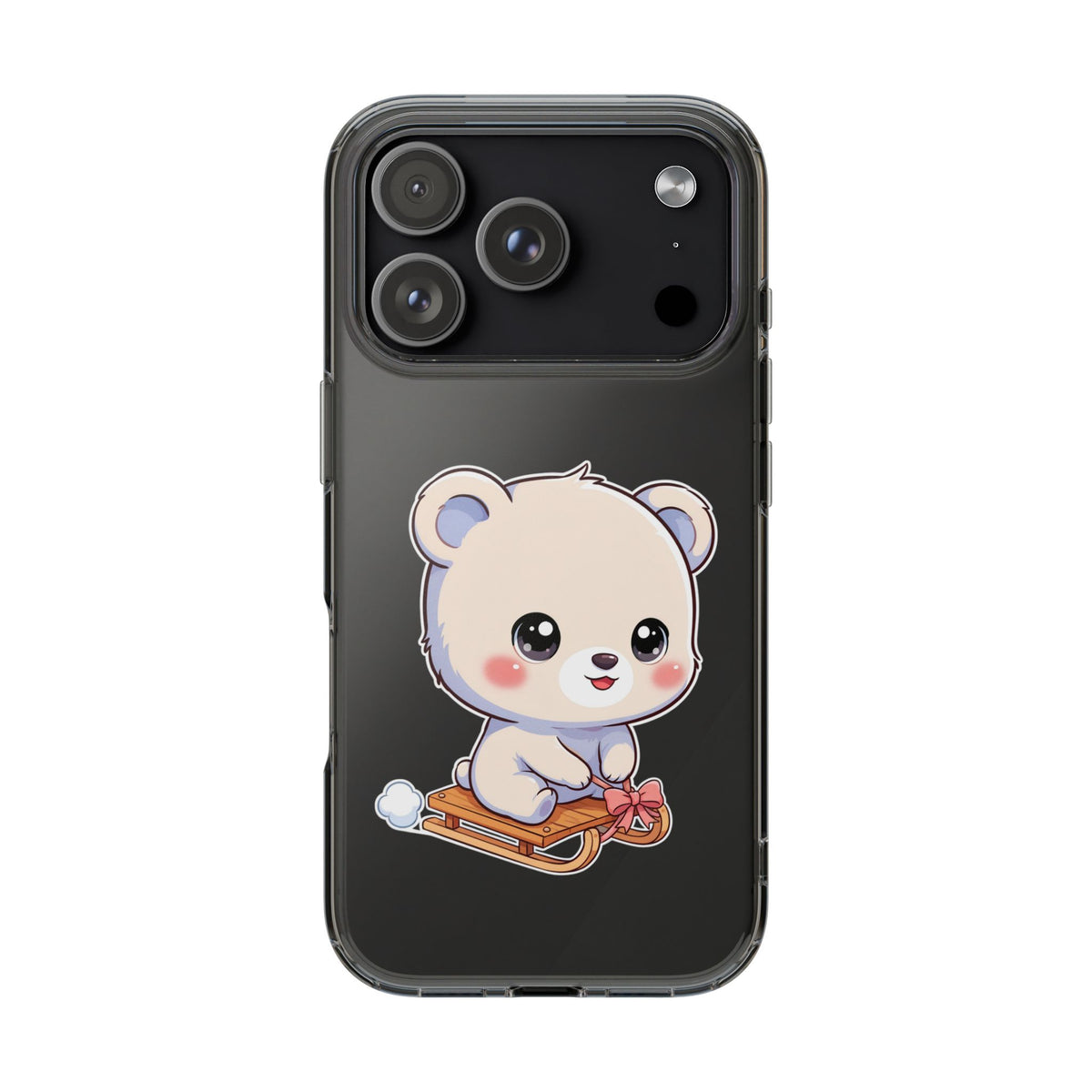 Kawaii Polar Bear Phone Case, Cute Winter Gift